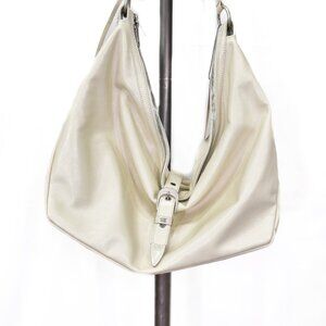 Marge Sherwood Glossy Belted Hobo Bag